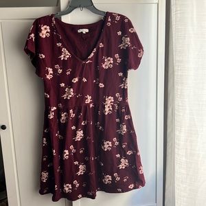 Known Supply Babydoll dress with flowers